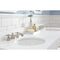 Water Creation Queen 72" Double Sink Quartz Carrara Vanity In Pure White QU72QZ05PW-000000000