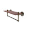 Allied Brass South Beach Collection 16 Inch Solid IPE Ironwood Shelf with Integrated Towel Bar SB-1TB-16-IRW-ABR