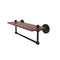Allied Brass South Beach Collection 16 Inch Solid IPE Ironwood Shelf with Integrated Towel Bar SB-1TB-16-IRW-ABZ