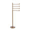 Allied Brass Southbeach Collection Free Standing 4 Pivoting Swing Arm Towel Stand SB-84-BBR