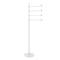 Allied Brass Southbeach Collection Free Standing 4 Pivoting Swing Arm Towel Stand SB-84-WHM