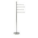 Allied Brass Soho Collection Free Standing 4 Pivoting Swing Arm Towel Stand SH-84-SN