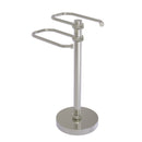 Allied Brass Free Standing Two Arm Guest Towel Holder TS-15T-SN