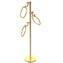 Allied Brass Towel Stand with 9 Inch Oval Towel Rings TS-83-PB