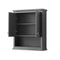 Wyndham Avery Over-Toilet Wall Cabinet - Dark Gray WCV2323WCKG