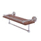 Allied Brass Waverly Place Collection 16 Inch IPE Ironwood Shelf with Gallery Rail and Towel Bar WP-1-16TB-GAL-IRW-PC