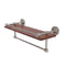 Allied Brass Waverly Place Collection 16 Inch IPE Ironwood Shelf with Gallery Rail and Towel Bar WP-1-16TB-GAL-IRW-SN