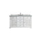 James Martin Savannah 60" Single Vanity Cabinet Bright White with 3 cm Cala Blue Quartz Top 238-104-V60S-BW-3CBL