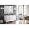 James Martin Athens 60" Double Vanity Cabinet Glossy White with 3 cm Ethereal Noctis Top E645-V60D-GW-3ENC