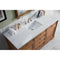 James Martin Savannah 60" Driftwood Single Vanity with 3 cm Arctic Fall Solid Surface Top 238-104-5311-3AF