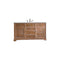 James Martin Savannah 60" Single Vanity Cabinet Driftwood with 3 cm Ethereal Noctis Quartz Top 238-104-5311-3ENC