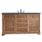 James Martin Savannah 60" Single Vanity Cabinet Driftwood with 3 cm Charcoal Soapstone Quartz Top 238-104-5311-3CSP