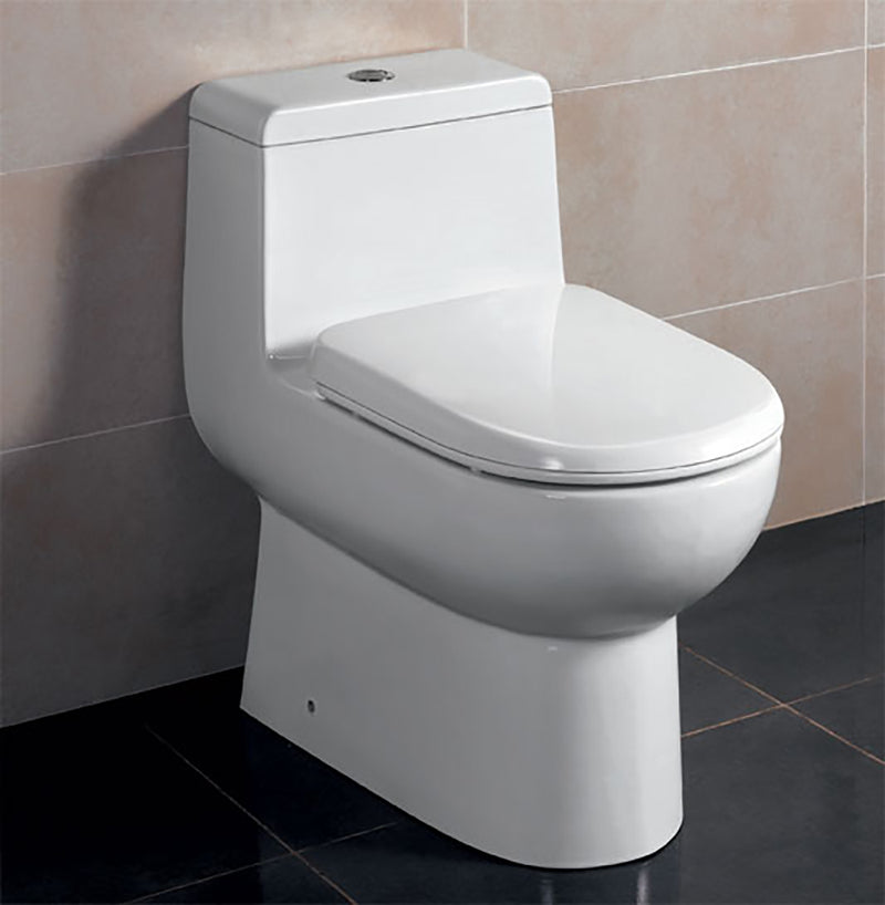 ALFI EAGO Dual Flush One-Piece Eco-Friendly High Efficiency Low-Flush Ceramic Toilet TB351