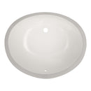 LessCare White Ceramic Undermount Vanity Sink LV1714W