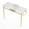 James Martin Westley 47.2" Single Console Sink with Brass Finish Stand 319V47.2BRSCRM