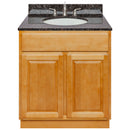 Brown Bathroom Vanity 30", Tan Brown Granite Top, Faucet LB4B TB318-30RC-4B