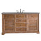 James Martin Savannah 60" Single Vanity Cabinet Driftwood with 3 cm Grey Expo Quartz Top 238-104-5311-3GEX