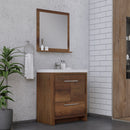 Alya Bath Sortino 30" Modern Bathroom Vanity Rosewood AB-MD630-RW