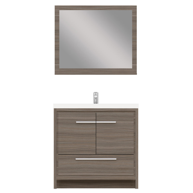 Alya Bath Sortino 36" Modern Bathroom Vanity Gray AB-MD636-G