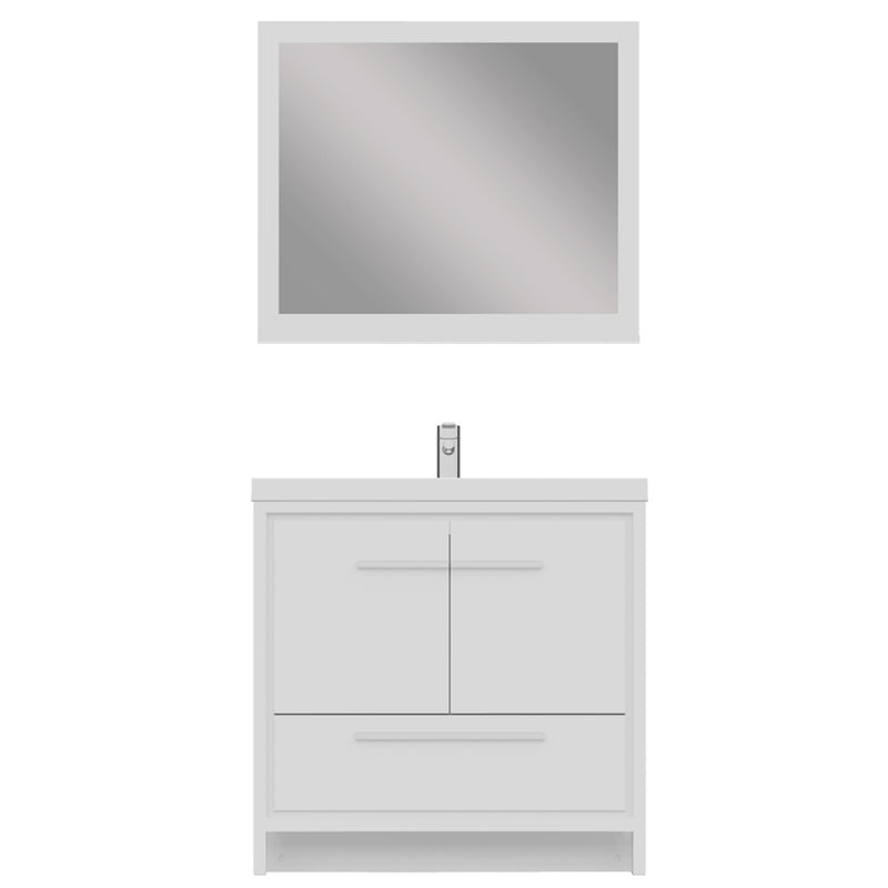 Alya Bath Sortino 36" Modern Bathroom Vanity White AB-MD636-W