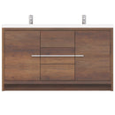 Alya Bath Sortino 60 Double" Modern Bathroom Vanity Rosewood AB-MD660D-RW