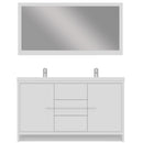 Alya Bath Sortino 60 Double" Modern Bathroom Vanity White AB-MD660D-W