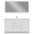 Alya Bath Sortino 60 Single" Modern Bathroom Vanity White AB-MD660S-W