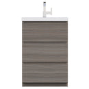 Alya Bath Paterno 24" Modern Freestanding Bathroom Vanity Gray AB-MOA24-G