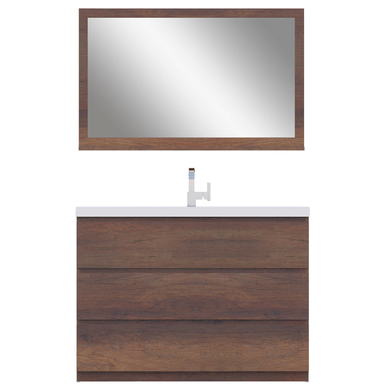 Alya Bath Paterno 48" Modern Freestanding Bathroom Vanity Rosewood AB-MOA48-RW