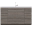 Alya Bath Paterno 60" Single Modern Freestanding Bathroom Vanity Gray AB-MOA60S-G