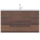 Alya Bath Paterno 60" Single Modern Freestanding Bathroom Vanity Rosewood AB-MOA60S-RW