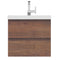 Alya Bath Paterno 24" Modern Wall Mounted Bathroom Vanity Rosewood AB-MOF24-RW