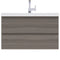 Alya Bath Paterno 36" Modern Wall Mounted Bathroom Vanity Gray AB-MOF36-G