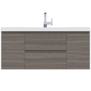 Alya Bath Paterno 48" Modern Wall Mounted Bathroom Vanity Gray AB-MOF48-G