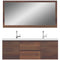 Alya Bath Paterno 60" Double Modern Wall Mounted Bathroom Vanity Rosewood AB-MOF60D-RW
