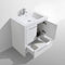 Alma Vanity Allier 30" High Gloss White Modern Vanity with Integrated Countertop with Sink