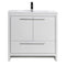 Alma Vanity Allier 36" High Gloss White Modern Vanity with Integrated Countertop with Sink