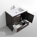 Alma Vanity Allier 36" Matte Gray-Oak Modern Vanity with Integrated Countertop with Sink