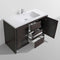 Alma Vanity Allier 48" Matte Gray-Oak Modern Vanity with Integrated Countertop with Sink