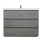 Alma Vanity Edison 36" Cement Gray Vanity with Integrated White Sink