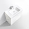 Alma Vanity Edison 36" Gloss White Modern Bathroom Vanity with 3 Drawers and Acrylic Sink