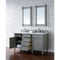 James Martin Brittany 60" Urban Gray Double Vanity with 3 cm Classic White Quartz Top 650-V60D-UGR-3CLW