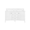 James Martin Palisades 60" Double Vanity Bright White with 3 cm Gray Expo Quartz Top 527-V60D-BW-3GEX