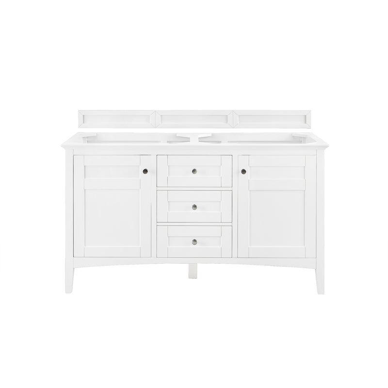 James Martin Palisades 60" Double Vanity Bright White 527-V60D-BW