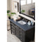 James Martin Brittany 48" Black Onyx Single Vanity with 3 cm Charcoal Soapstone Quartz Top 650-V48-BKO-3CSP