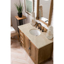 James Martin Providence 48" Single Vanity Cabinet Driftwood with 3 cm Galala Beige Top 238-105-5211-3OGLB