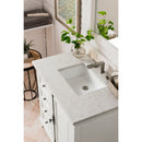 James Martin Providence 36" Single Vanity Cabinet Bright White with 3 cm Eternal Jasmine Pearl Quartz Top 238-105-V36-BW-3EJP