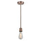 Bare Bulb Mini Pendant shown in the Antique Copper finish