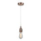 Bare Bulb Mini Pendant shown in the Antique Copper finish