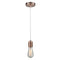 Bare Bulb Mini Pendant shown in the Antique Copper finish